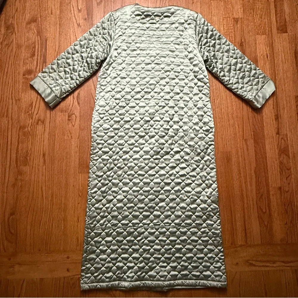 Valentino Íntimo quilted long robe side M - Picture 9 of 14